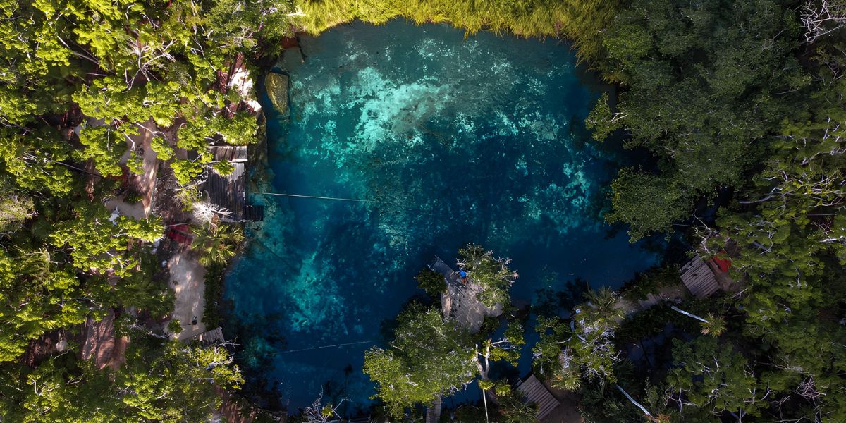Cenote in Tulum, Mexico