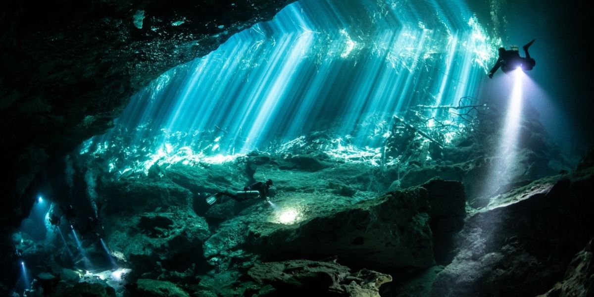 Scuba Diving in Cenotes, Tulum, Mexico