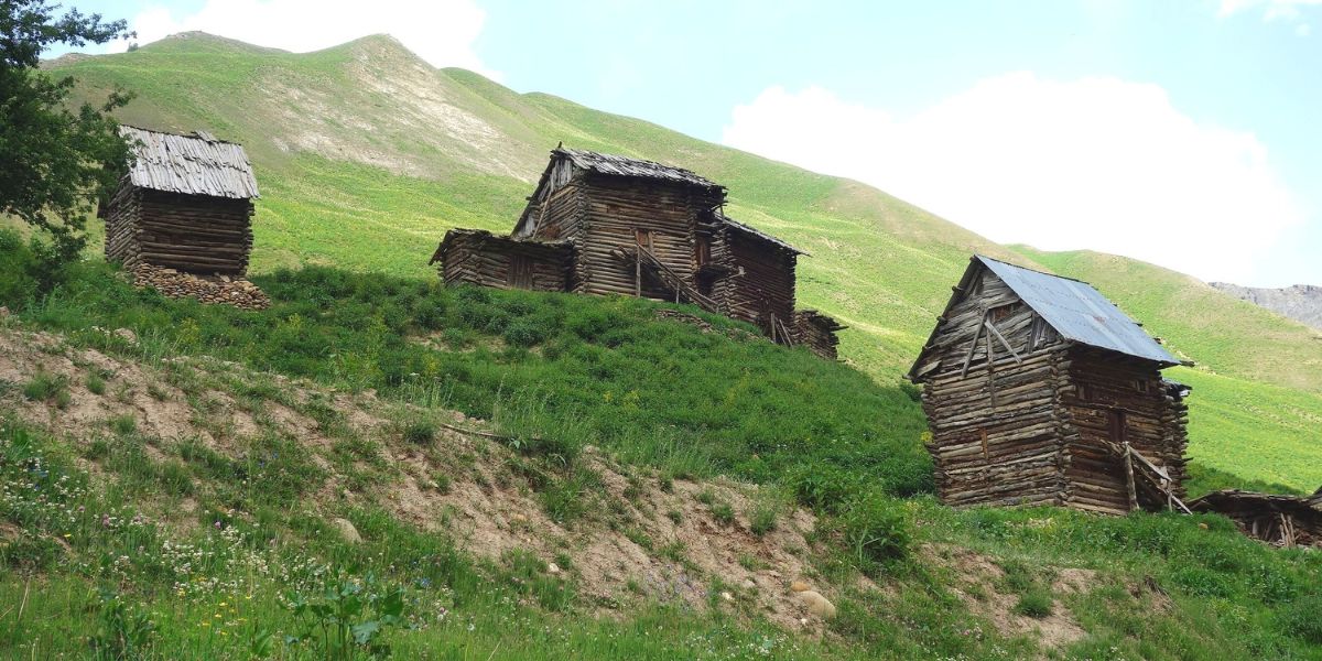 Wooden Houses in Tulail Valley, Gurez